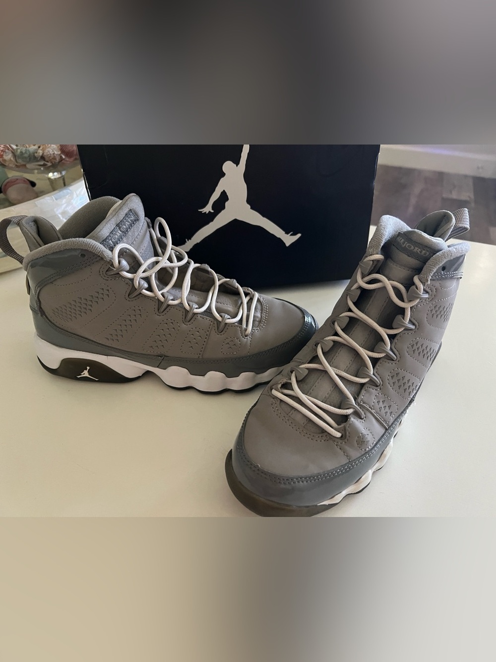 Jordan Air Jordan 9 Retro Box Label - Black, White, Grey